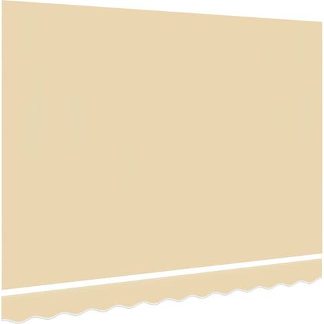 Toile d'auvent, Toile de rechange pour tonnelle, Crème 3 x 2,5 m (cadre non inclus) OIB4457E (1/4)