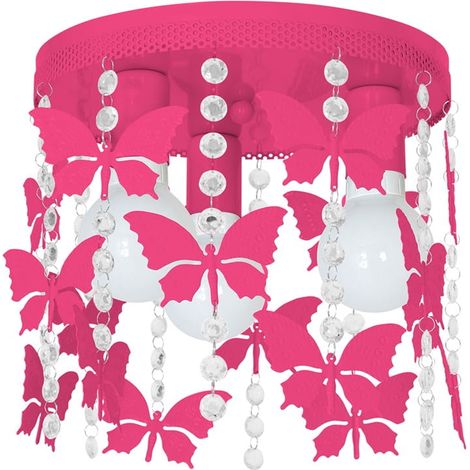 Plafonnier ANGELICA Milagro 3xE27 rose métal dimmable (1/5)