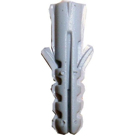 SIFER Taco de nylon 6006/S color gris 6x30 (Caja de 100 unidades)