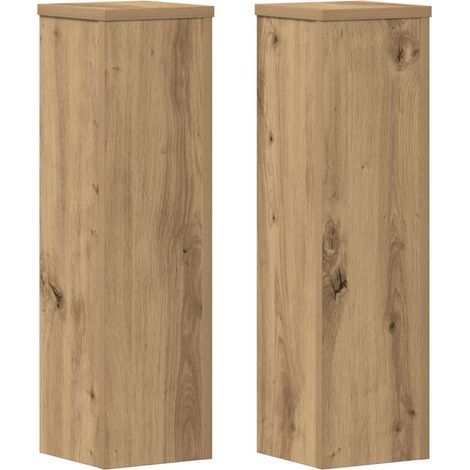 Maison Exclusive - Pflanzenständer 2 Stk. Artisan-Eiche 17x17x60