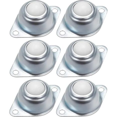 [NIEMALS VERWENDET] Kugelgelagerte Rollen für Möbel, Transferrollen, verzinkte Eisenkugellager mit Nylonkugeln für Möbel, Rollstühle, 6 Stück (1/4)
