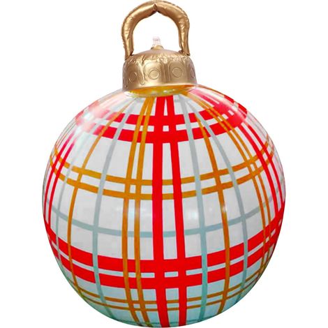 Boule De Noel Gonflable - 60 Cm - Pour Decoration Extérieure Et Intérieure - Pour Jardin Piscine Et Arbre De Noël - 1 Pièce (1/5)