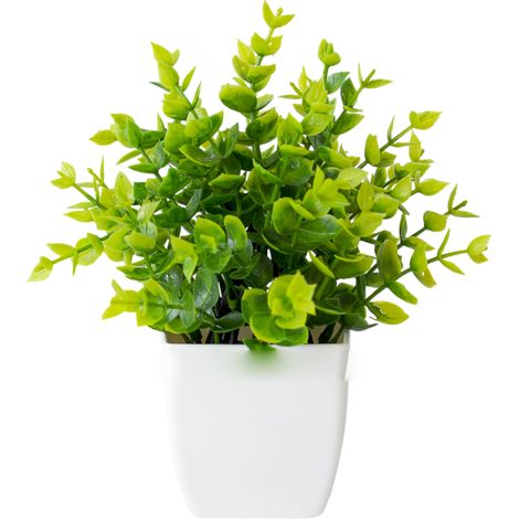 Une petite plante artificielle en pot, pour table, étagère, salle de bain - Une petite plante artificielle en pot, pour table, étagère, salle de bain (1/5)
