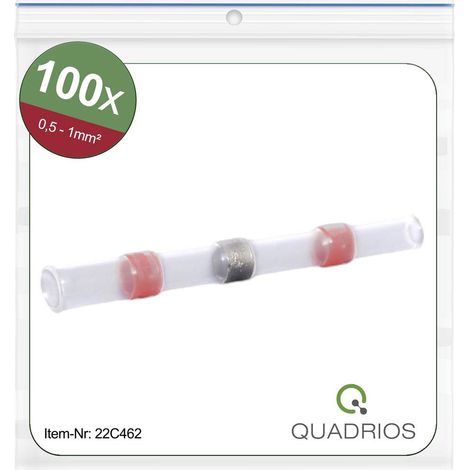 Quadrios 22C462 Giuntafilo intermedio con guaina termoretraibile 0.5 mm² 1.0 mm² Completamente isolato Rosso 1 KIT