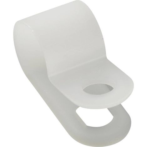 Fascetta di fissaggio avvitabile naturale Tru Components 532019 25 pz.