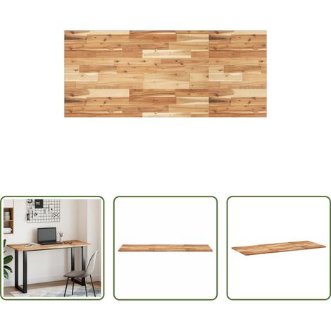 vidaXL Meuble en bois - Dessus de meuble de salle de bain finition à l'huile 120x60x2cm (1/5)