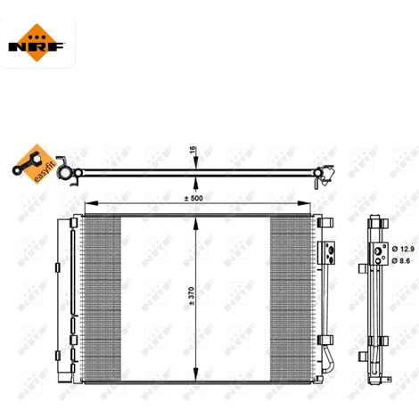 Condenseur, climatisation NRF 35997 HYUNDAI 976061R000 976061R050 976061S000