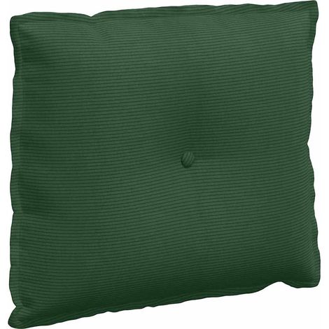 Back Pillow Jungle Green 60 x 50 cm Corduroy Fabric vidaXL