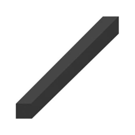 Bande caoutchouc spongieux EPDM croûté noir 25x25mm – Longueur 1m – Excellente étanchéité – Résistance aux températures de -20 à +110°C