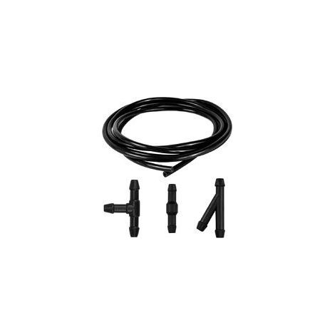 3 m Scheibenwischerschlauch-Set, Scheibenwaschflüssigkeitsschlauch, flexibler Schlauch, Scheibenwischerdüse, Nebelwascher-Sprühschlauch, mit 9-teiligem Düsenverbindungsset (1/5)