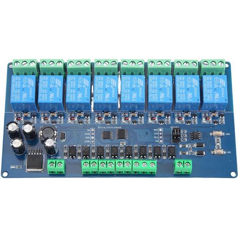 Module relais Modbus-RTU 8 canaux, entrée interrupteur Modbus RTU 8, communication RS485 TTL (1/5)