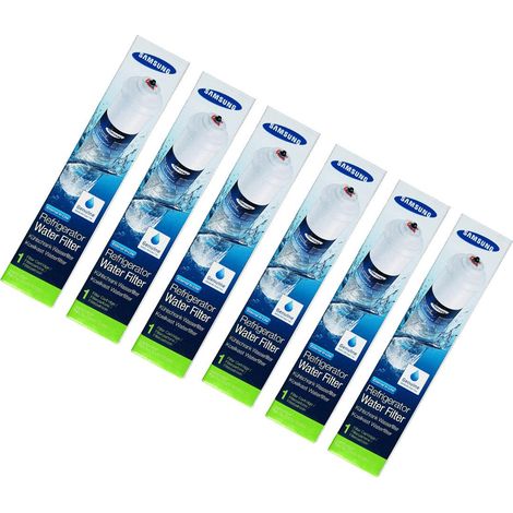 Lot de 6 Filtres à eau d'origine (DA29-10105J) Réfrigérateur, congélateur AEG, BEKO, BLOMBERG, BOSCH, CONTINENTAL EDISON, DAEWOO, DE DIETRICH, ELECTROLUX, FRIGIDAIRE, GRUNDIG, HAIER, SAMSUNG, SIEMENS