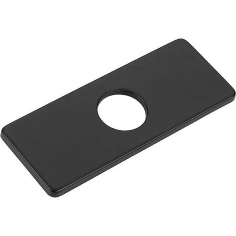 Cache trou d'évier en inox, rosace pour robinet de cuisine ou salle de bain, plaque de trou d'évier, 1 pièce (1/3)