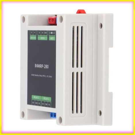 Module de Relais Industriel, Module de Relais à 2 Canaux avec Isolation Optocoupleur pour le Protocole Modbus RTU (1/4)