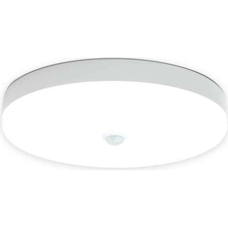 Plafonnier sans fil avec détecteur de crépuscule, lampe à détecteur de mouvement rechargeable sur batterie pour garage, installation facile, lumière du jour 6500K (1/5)