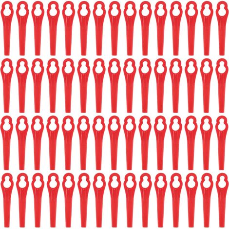 Lames Plastique 60 Pcs Lames Coupe Plastique Lames Plastique Rechange pour Jardin Pelouse Tondeuse Accessoires, Lames en Plastique de Rechange (1/5)