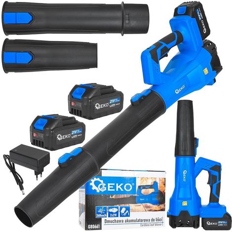 Laubsauger geko leaf blower 2x 4ah 21v Akku (1/3)