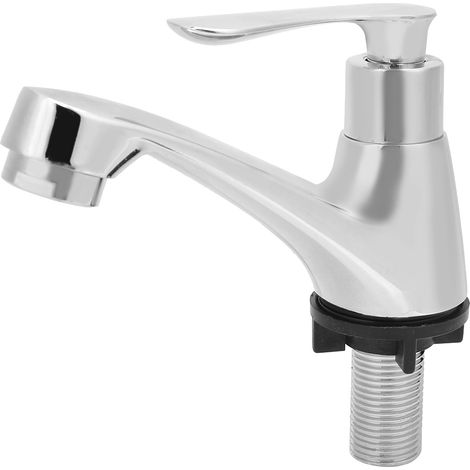 Robinet simple levier en alliage de zinc G1/2 pouce pour lavabo de cuisine et salle de bain (1/4)