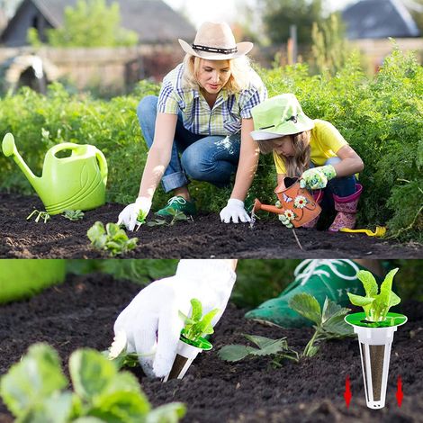 Lot de 30 paniers ronds hydroponiques – 2 lots, culture hors sol pour légumes et plantes (1/5)