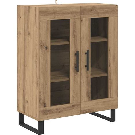 Maison Exclusive - Buffet Chêne artisanal 69,5 x 34 x 90 cm Bois d'ingénierie (1/5)