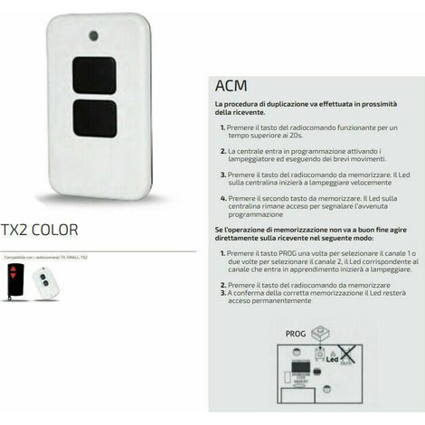 Telecomando Acm Trasmettitore Radiocomando Originale Tx Small Tx4 Tx2 Serrande
