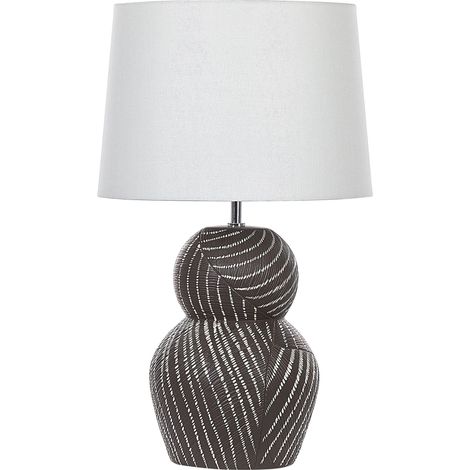 Tischlampe GUAPORE Keramik Schwarz