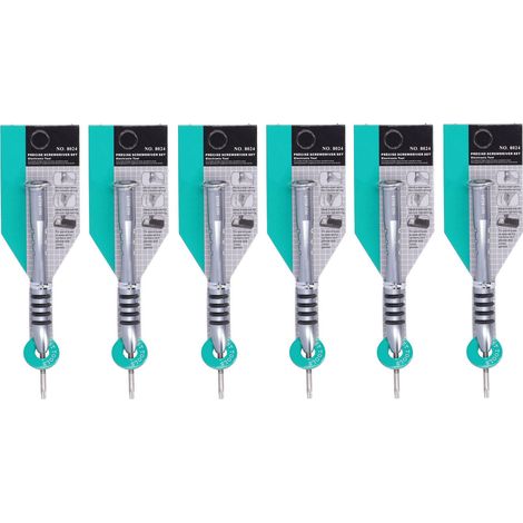 kit tournevis6Pcs Tournevis Torx Chrome Vanadium Steel T10 avec Design Ergonomique pour Démontage Électronique (1/5)