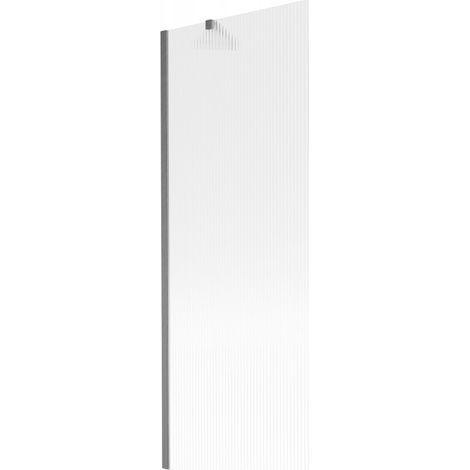 Mexen Next Wannenwand 1-flügelig 70 x 150 cm, Streifen, gebürstet gun gray - 895-070-000-00-09-66