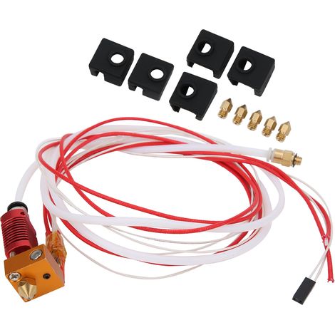 Extruder-Hotend-Kit für CR10, roter Extruderkopf, 3D-Drucker-DIY-Zubehör, Düse, 40 W, 12 V (1/5)
