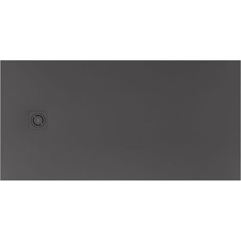 Receveur de douche extra plat en Stonex® Terran-N+Grille Twist - 1200x900mm - Onyx (1/2)