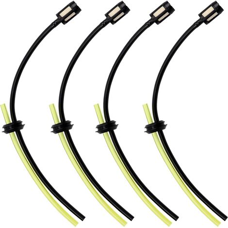 Juego de 4 mangueras de combustible con filtro, kit universal de filtro de combustible, mangueras de combustible para desbrozadora, ideal para jardinería y agricultura. (1/5)
