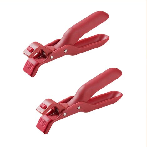 Pinces De Cuisine - Silicone Antidérapant - Isolation Thermique - Pour Bols Et Assiettes Chauds - 2 Pièces (1/5)