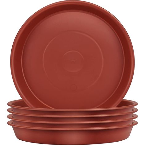 Lot de 5 Soucoupes pour Plantes,Soucoupes pour Pots de Fleurs pour Plantes,Plateaux de Planteur pour Intérieur,Extérieur,Jardin 14cm