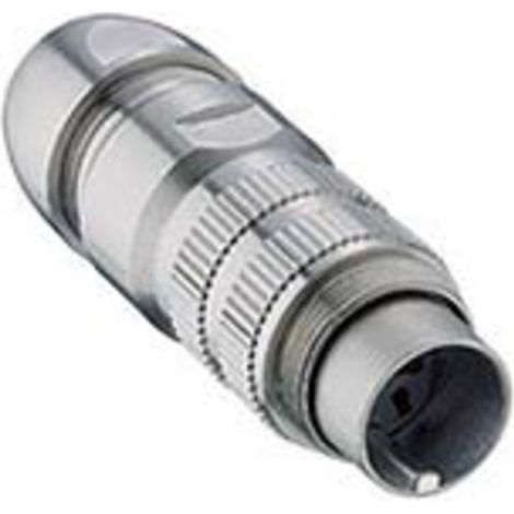Lumberg 033200 08-1 DIN-Rundsteckverbinder Stecker, gerade Polzahl: 8  Silber 1 St.