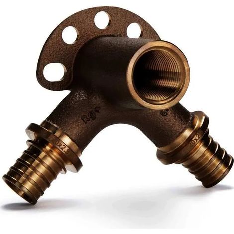 REHAU Gomito a parete doppio RAUTITAN RX+ 20 - Rp 1/2 - 20, 90 gradi, 14565011001