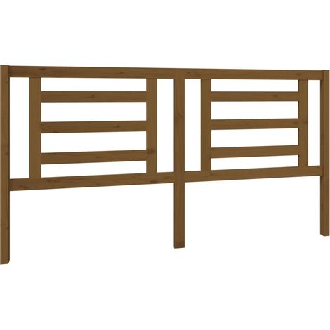 Maison Exclusive - Kopfteil Honigbraun 186x4x100 cm Massivholz Ki