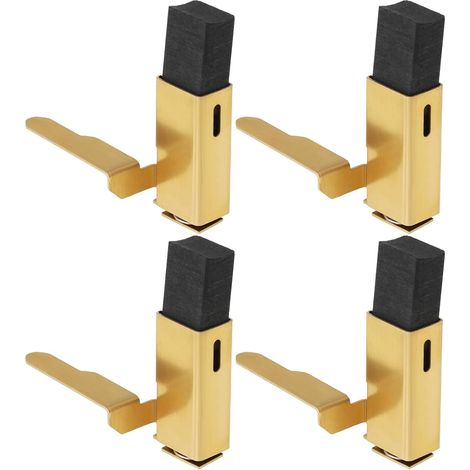2 paia di spazzole di carbone per elettroutensili con alloggiamento in metallo e molla interna, compatibili con Black & Decker (1/5)