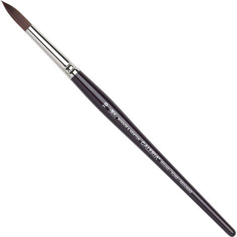 Winsor and Newton Galeria Brush Short Handle Round No 8 (Each) (5mm)