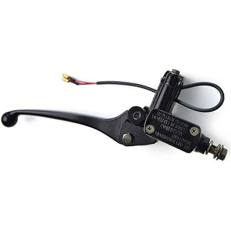 Maître-cylindre de frein hydraulique gauche/droite 7/8" de qualité supérieure pour moto, quad, cyclomoteur, mini-moto tout-terrain (noir à gauche) (1/4)