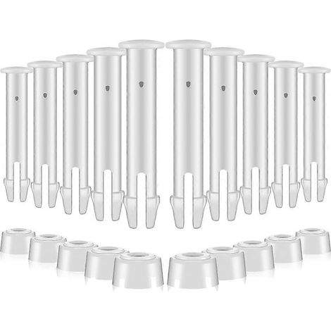 Lot de 12 goupilles de jonction en plastique et joints en caoutchouc pour piscines hors sol rondes (pièces détachées 2827) (1/5)