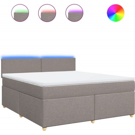 Maison Exclusive - Boxspringbett mit Matratze Taupe 180x200 cm St