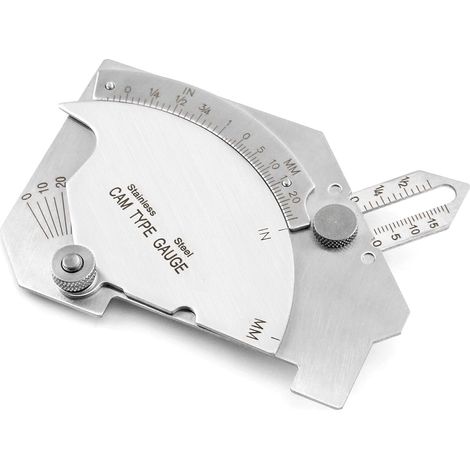 Jauge de came de pont, outil de mesure de soudure de jauge d'inspection de couture de jauge de soudure de pont de MG-8 d'acier inoxydable (1/5)