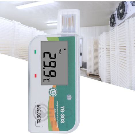USB-Datenlogger, Einweggerät, -30 °C bis 70 °C, mit PDF-Bericht, IP67-wasserdicht für temperaturgeführten Transport (1/5)
