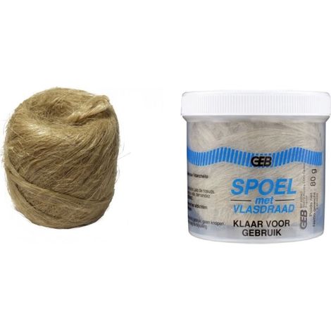 Dévidoir de Filasse 80Gr avec sa recharge de Lin - GEB (1/4)