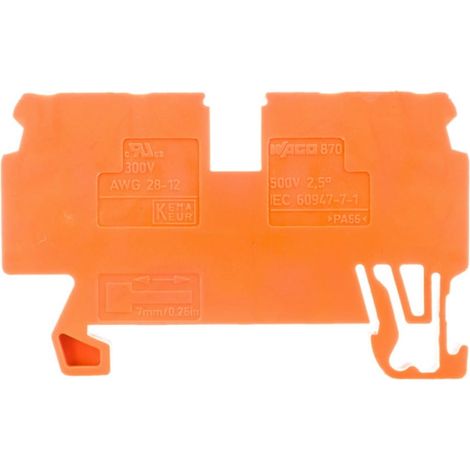 Connecteur à 4 fils 2,5 mm² orange 870-832