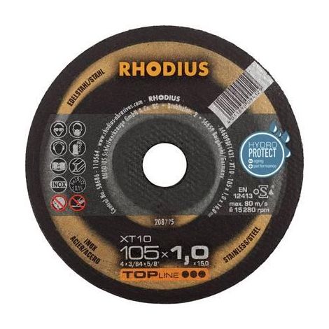 Rhodius EXTRA FIN XT10 disco de corte 105 mm 1,0 mm