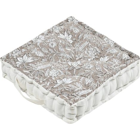 Coussin de sol 45x45x10 cm BIBURY 100% coton (1/4)
