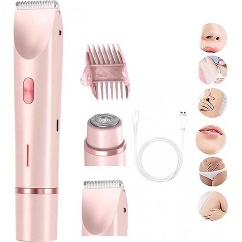 Rasoio elettrico 3 in 1 per donna - Impermeabile - Epilatore - Rifinitore per zona bikini - Rifinitore per donna - Rasoio delicato (1/5)