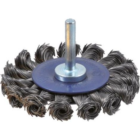 Brosse circulaire OSBORN en fil tressé 75x13 mm avec une tige de 6 mm et un filament de 0,50 mm de diamètre