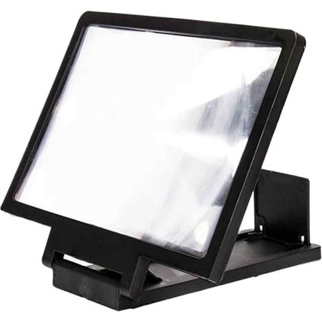 Lupa Para Pantalla De Smartphone - Amplificador De Visualización 3D HD Con Soporte Plegable - Compatible Con Todos Los Teléfonos Móviles - 1 Unidad (1/5)